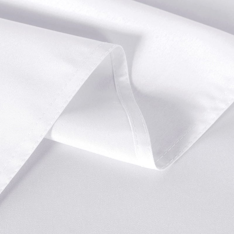 sancua 2 Pack White Tablecloth 60 x 120 Inch  Rectangle 8 Feet Table Cloth - Stain and Wrinkle Resistant Washable Polyester Table Cover for Dining Tables  Buffet Parties and Camping - Image 5